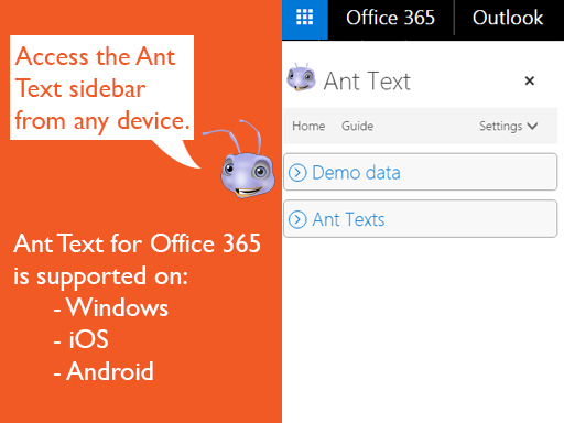 screenshot of Ant Text